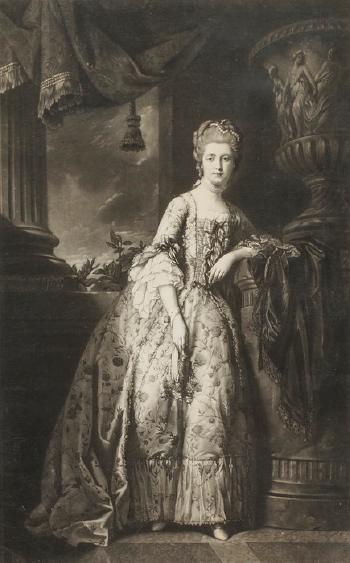 Bildnis Elisabeth Vernon, Lady Nunham 1769 by 
																	Valentine Green