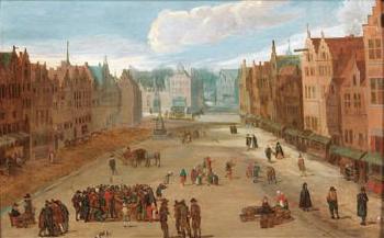 The Meir in Antwerp by 
																			Frans de Momper