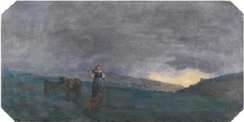 Returning home from the pasture by 
																	Pietro Pajetta