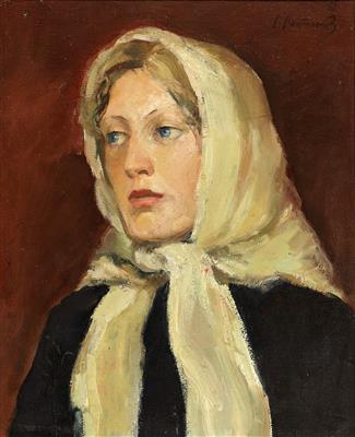 Portrait of the artist’s wife by 
																			Alexander Laktionov