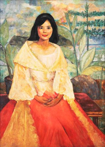 The Lady in Maria Clara by 
																	Victorio Edades