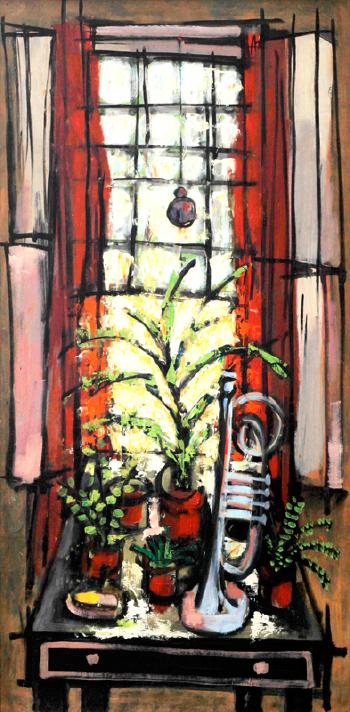 Garden Window with a Trumpet by 
																	Fernando Zobel