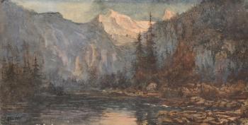 Mountainous Landscape by 
																			John Mix Stanley