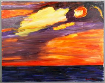 Delray sunset by 
																			Joseph Kaknes
