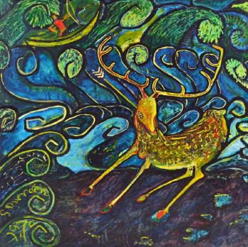 The Stag with One Eye by 
																	George Duerden