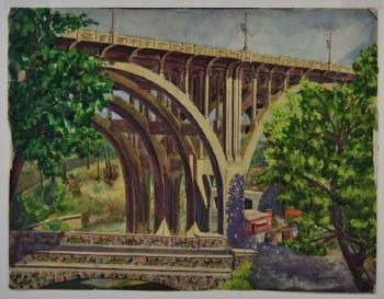 Fulton road bridge by 
																			Michael Dadante