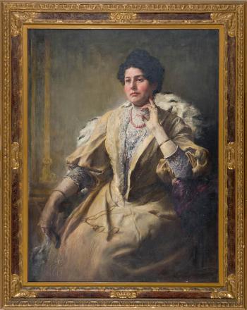 Ritratto della Signora E. Waitzfelder by 
																	Wilhelm Carl Rauber