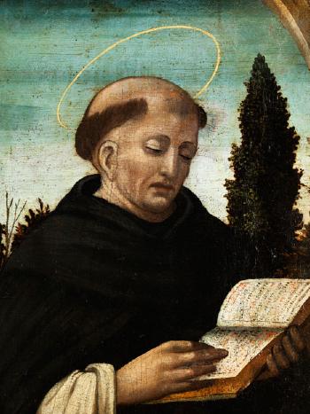 Ordensheiliger mit buch, wohl Franz von Assisi by 
																			 Tuscan School