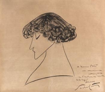 Portrait de Colette by 
																	Sacha Guitry