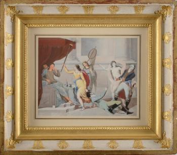 La Calomnie, Bonaparte soufflant dans l'oreille de la Justice lors du procès du Général Moreau by 
																			Luis Eusebi