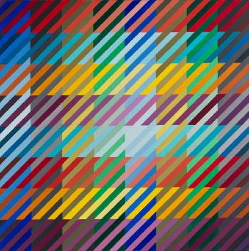 64 Farben begegnen Sich by 
																	Anton Stankowski