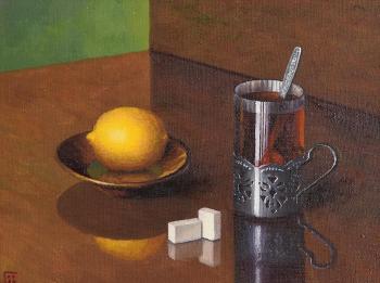 Still Life - Tea and Lemon by 
																			Gennady Maistrenko