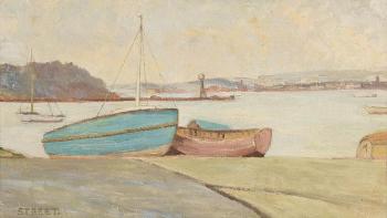 Boats in Harbour by 
																			Evelyn Street