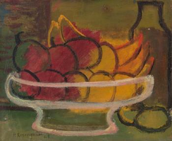 Bowl with Fruit by 
																	Harry Rosengrave