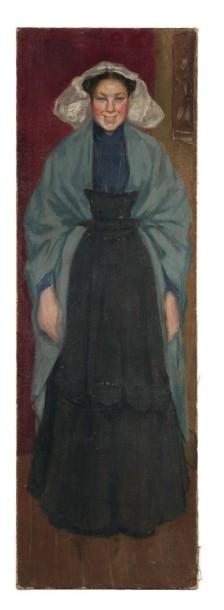 Portrait de bretonne by 
																	John Recknagel