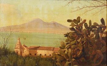 Paesaggio con Vesuvio by 
																	Enrico Gaeta