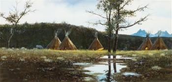 Indian camp by 
																	Steven O'Donnell Scott