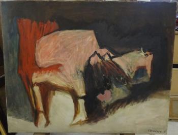 Femme au fauteuil rouge by 
																	Dimitreas Vanguelis