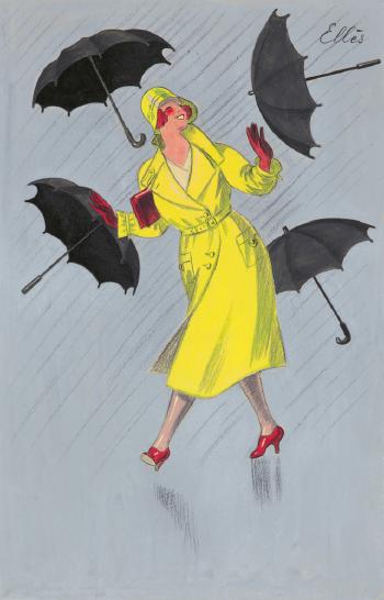 Imperméables et Parapluies by 
																	 Elles