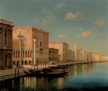 Venise, le Grand Canal et le palais des Doges by 
																	 Vallin