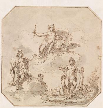 Giove, Ercole e Diana by 
																	Giacomo Zampa