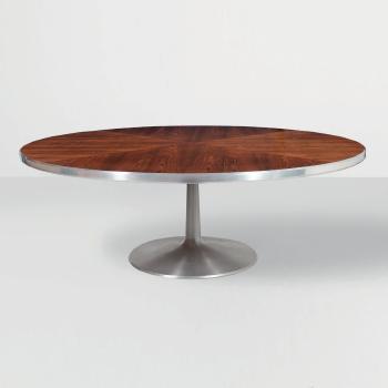 Grande table de salle à manger circulaire by 
																			Poul Cadovius