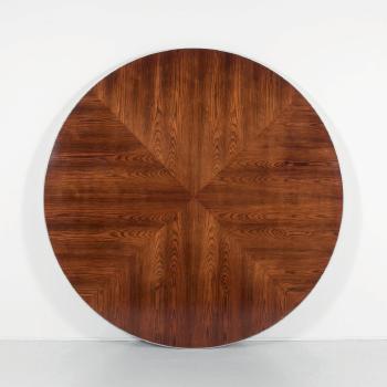 Grande table de salle à manger circulaire by 
																			Poul Cadovius