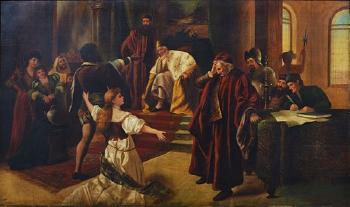 Othello Before the Doge of Venice by 
																	Jack Leigh Wardleworth
