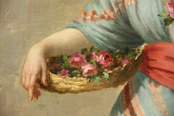 Flower girl by 
																			Charles de Naeyer