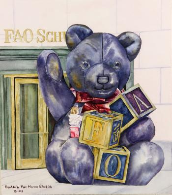 FAO Schwarz Bear by 
																			Cynthia Vanhorne-Ehrlich