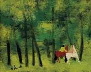 Cavalli nel bosco by 
																	Gian Rodolfo d'Accardi