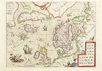 Septentrionalium regionum descrip by 
																	Abraham Ortelius