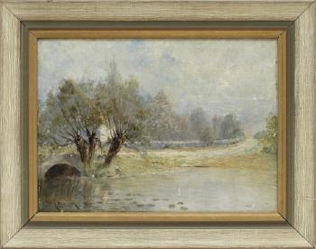 Flodlandskap by 
																			Wilhelm Dahlbom