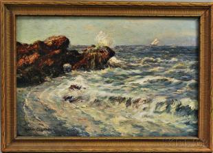 Incoming Tide, Nahant by 
																	Alfred Addy
