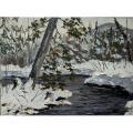 Untitled (Winter River) Study) by 
																			Oscar de Lall