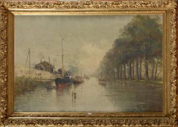 Canal De L’Allée Verte by 
																	Frans van Huffel
