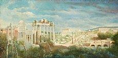 Vue de la Rome Antique by 
																	Francesco Calzolaio