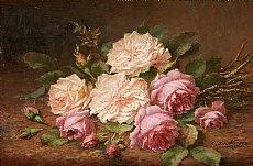 Jetée de roses by 
																	Charles de Naeyer