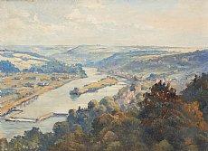 Panorama de la Meuse by 
																	Albert Dandoy
