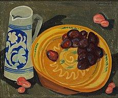 Nature morte aux prunes by 
																	Rene Barbaix