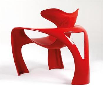 A rare cantilever chair by 
																			Luigi Colani