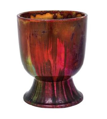 A footed vase by 
																	Bruno Emmel