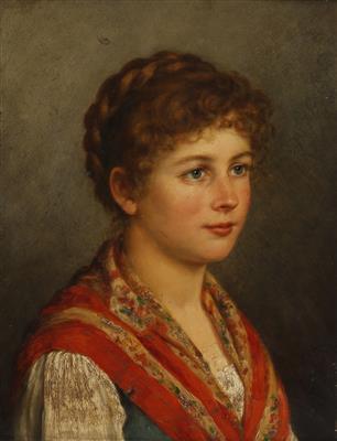 Mädchenporträt by 
																			Marianne von Eschenburg