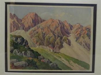 Felsformationen im Tiroler Bergland (1); Blick auf die Seegrube mit Nordkette bei Innsbruck (2) by 
																			Josef Redlich