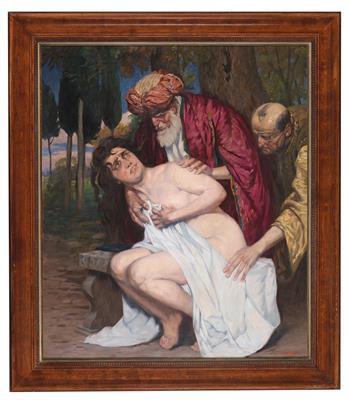 Susanna and the two old men by 
																			Hans Tschelan