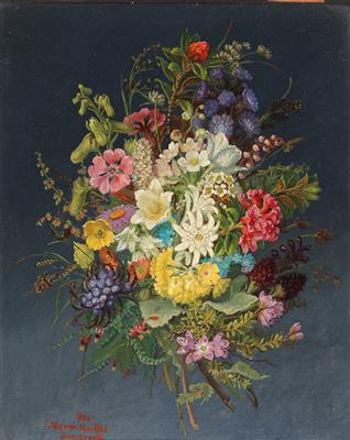 Flower piece by 
																			Anna Stainer-Knittel