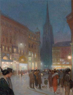Abend am Graben, Wien (Evening on the Graben, Vienna) by 
																	Josef Kalous