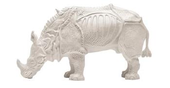 A figure of a rhinoceros by 
																	Gertrud Nein