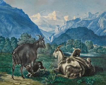 Jungfrau von Interlaken Gesehen by 
																	Conrad Caspar Rordorf