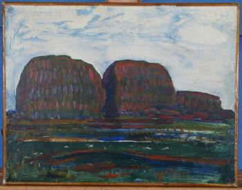 Haystacks III by 
																			Piet Mondrian